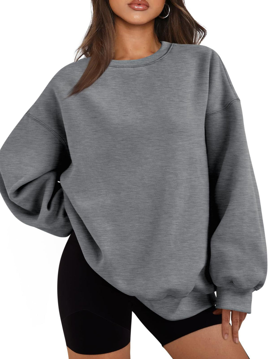Damer Oversized Sweatshirt med avslappnade ballongärmar Eva Jonsson-Eva Jonsson