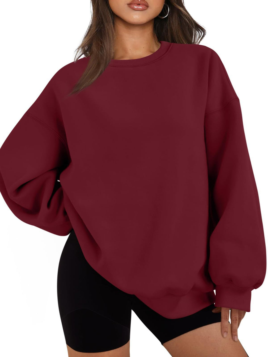 Damer Oversized Sweatshirt med avslappnade ballongärmar Eva Jonsson-Eva Jonsson