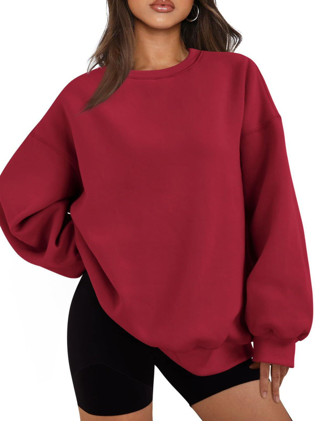 Damer Oversized Sweatshirt med avslappnade ballongärmar Eva Jonsson-Eva Jonsson