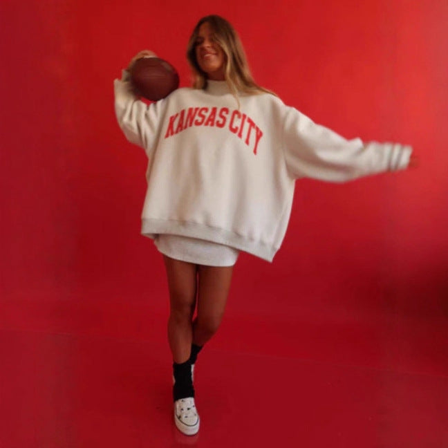 Damer Oversized Sweatshirt med björnmotiv Eva Jonsson-Eva Jonsson