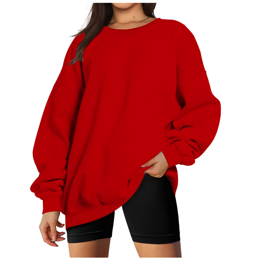 Damer Oversized Sweatshirt med insydda ärmar och mjukt innertyg Mirla-Eva Jonsson