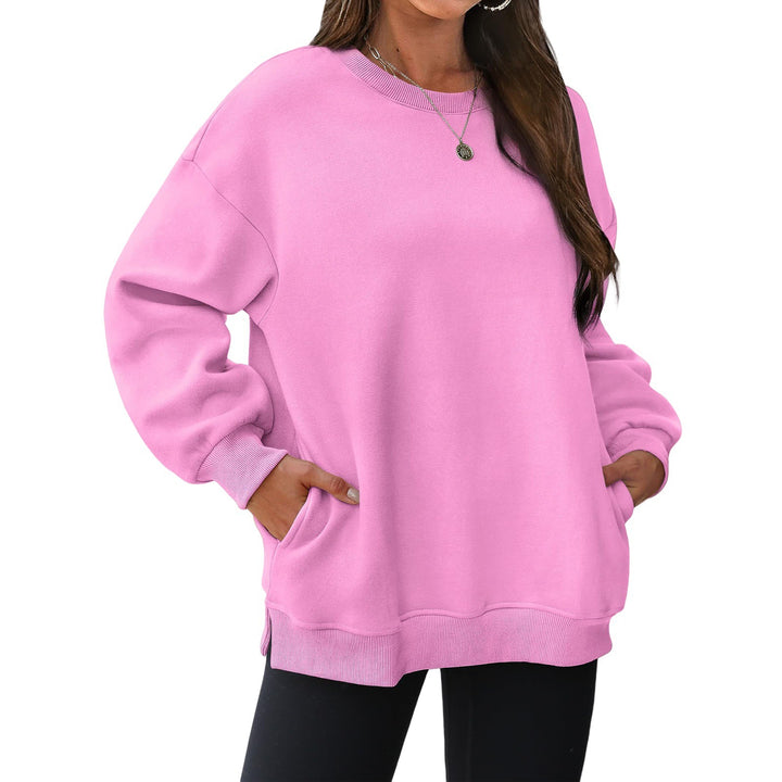 Damer Oversized Sweatshirt med kängurufickor och överhängande axlar Mirla-Eva Jonsson