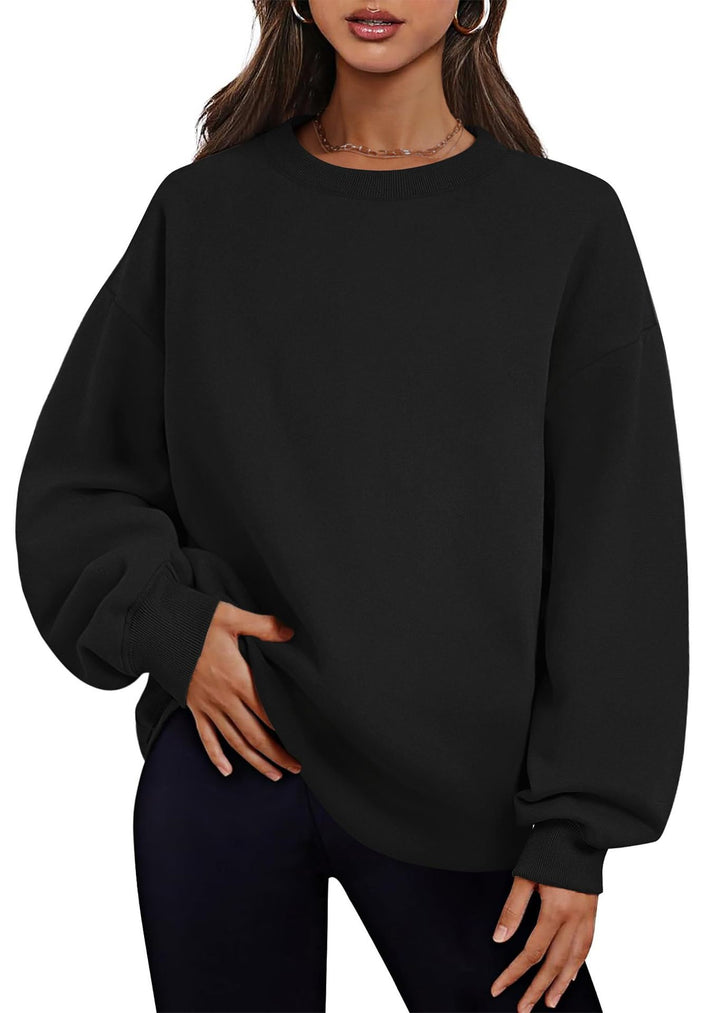 Damer Oversized Sweatshirt med kängurufickor och överhängande axlar Mirla-Eva Jonsson