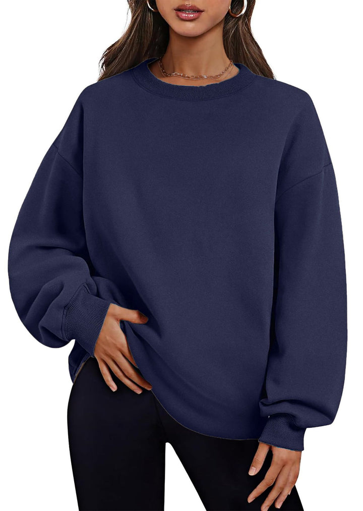 Damer Oversized Sweatshirt med kängurufickor och överhängande axlar Mirla-Eva Jonsson