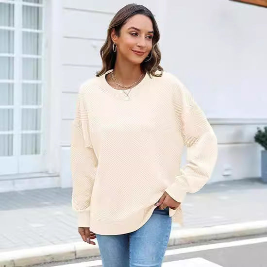 Damer Oversized Sweatshirt med strukturerad design Eva Jonsson-Eva Jonsson