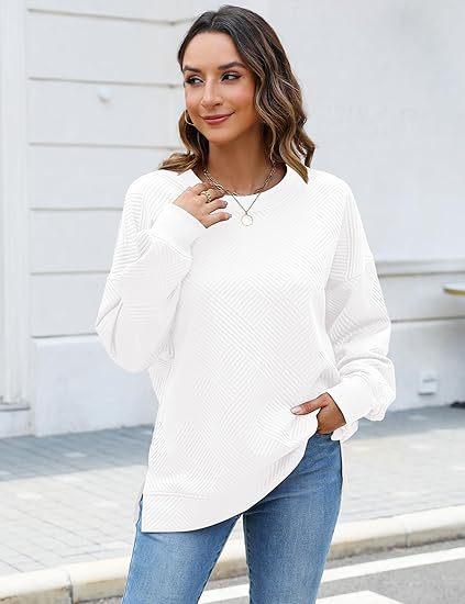 Damer Oversized Sweatshirt med strukturerad design Eva Jonsson-Eva Jonsson