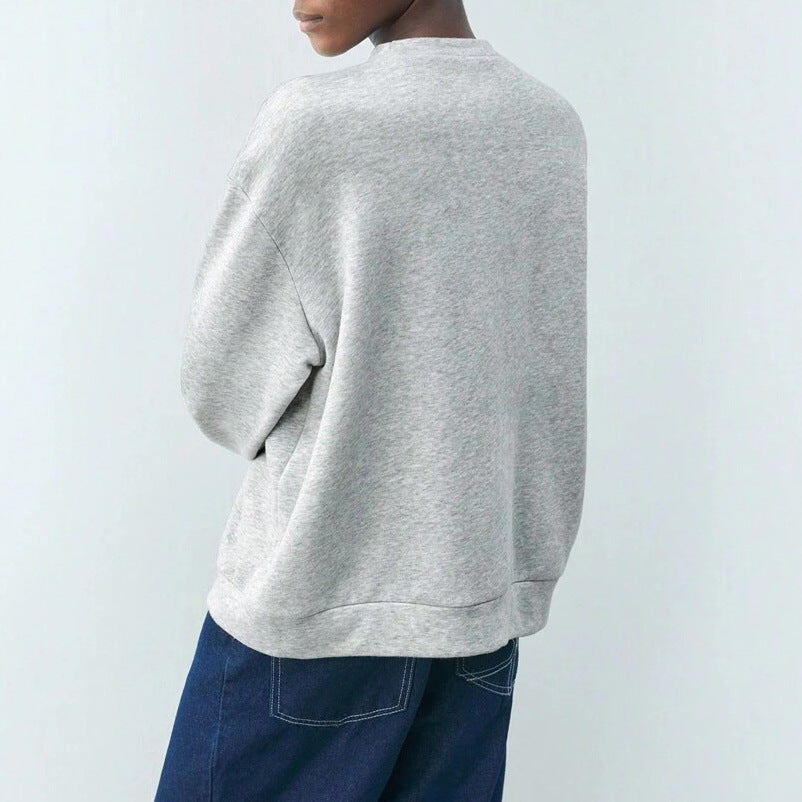 Damer Oversized Sweatshirt med unika fransdekorationer Mirla-Eva Jonsson