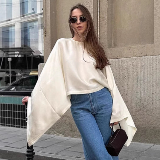 Damer Oversized Sweatshirt med vid passform och eleganta ärmar Mirla-Eva Jonsson