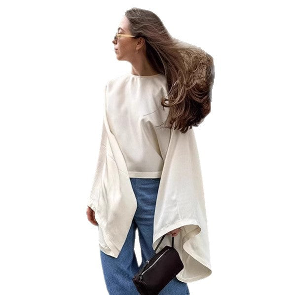 Damer Oversized Sweatshirt med vid passform och eleganta ärmar Mirla-Eva Jonsson