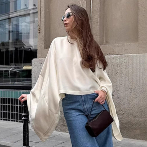 Damer Oversized Sweatshirt med vid passform och eleganta ärmar Mirla-Eva Jonsson