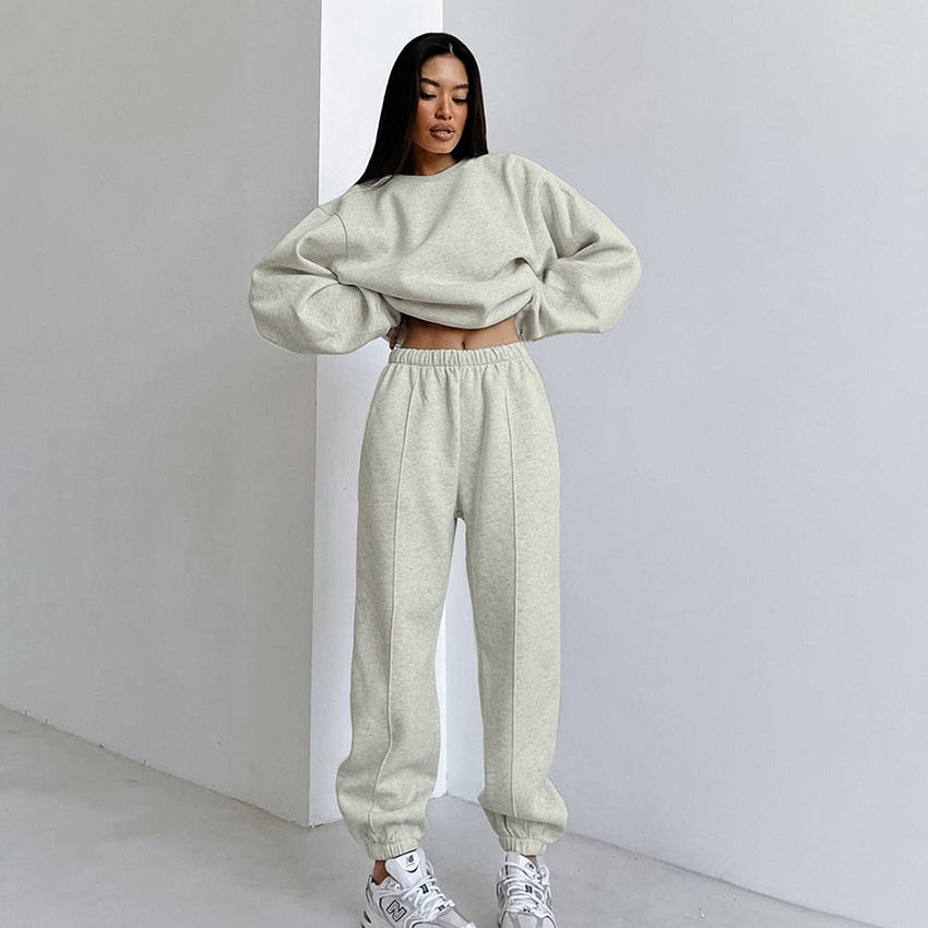 Damer Oversized Sweatshirt och Joggingbyxor Set Mirla-Eva Jonsson