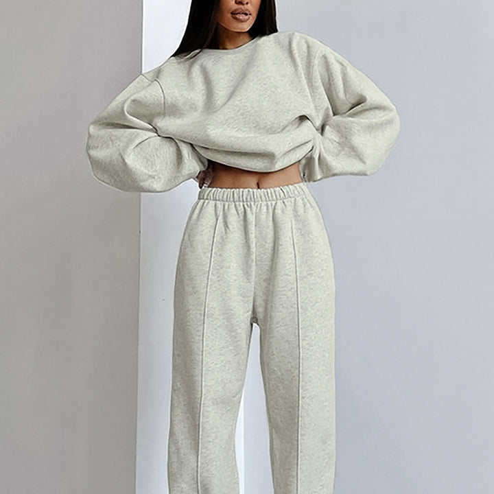Damer Oversized Sweatshirt och Joggingbyxor Set Mirla-Eva Jonsson