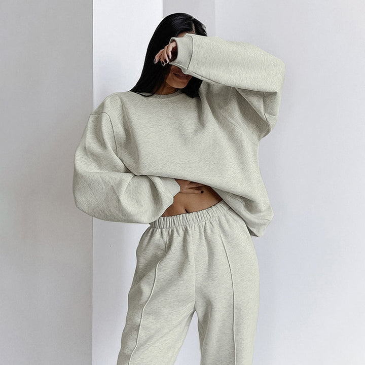 Damer Oversized Sweatshirt och Joggingbyxor Set Mirla-Eva Jonsson
