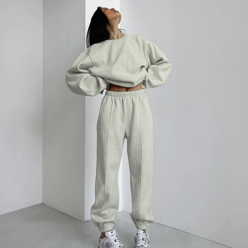 Damer Oversized Sweatshirt och Joggingbyxor Set Mirla-Eva Jonsson
