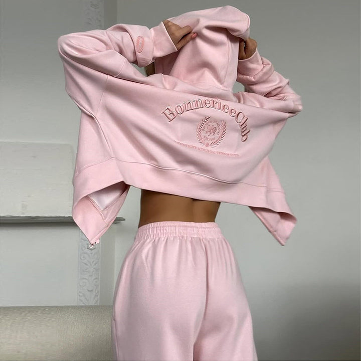 Damer Oversized Sweatshirt och Vida Byxa Set Mirla-Eva Jonsson