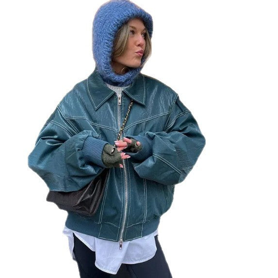Damer Oversized Syntetläderjacka Mirla-Eva Jonsson