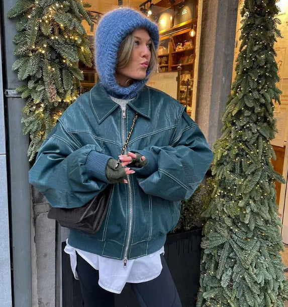 Damer Oversized Syntetläderjacka Mirla-Eva Jonsson