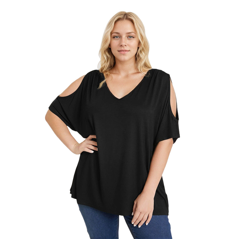 Damer Oversized T-shirt med axelöppningar Mirla-Eva Jonsson