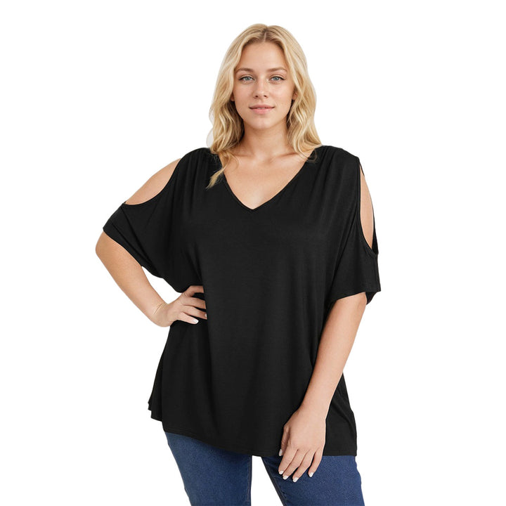 Damer Oversized T-shirt med axelöppningar Mirla-Eva Jonsson