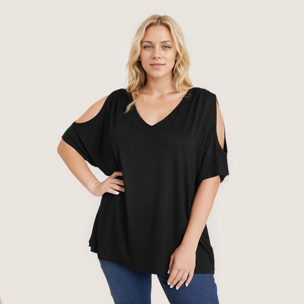 Damer Oversized T-shirt med axelöppningar Mirla-Eva Jonsson