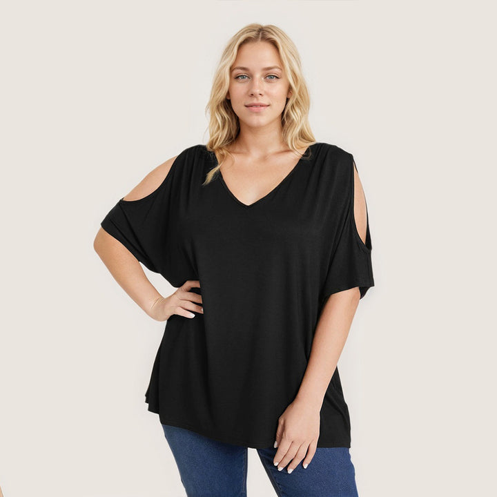 Damer Oversized T-shirt med axelöppningar Mirla-Eva Jonsson