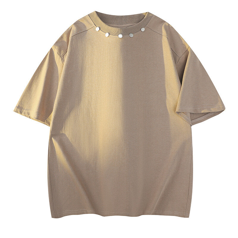 Damer Oversized T-shirt med dekorativa metallaccenter Mirla-Eva Jonsson