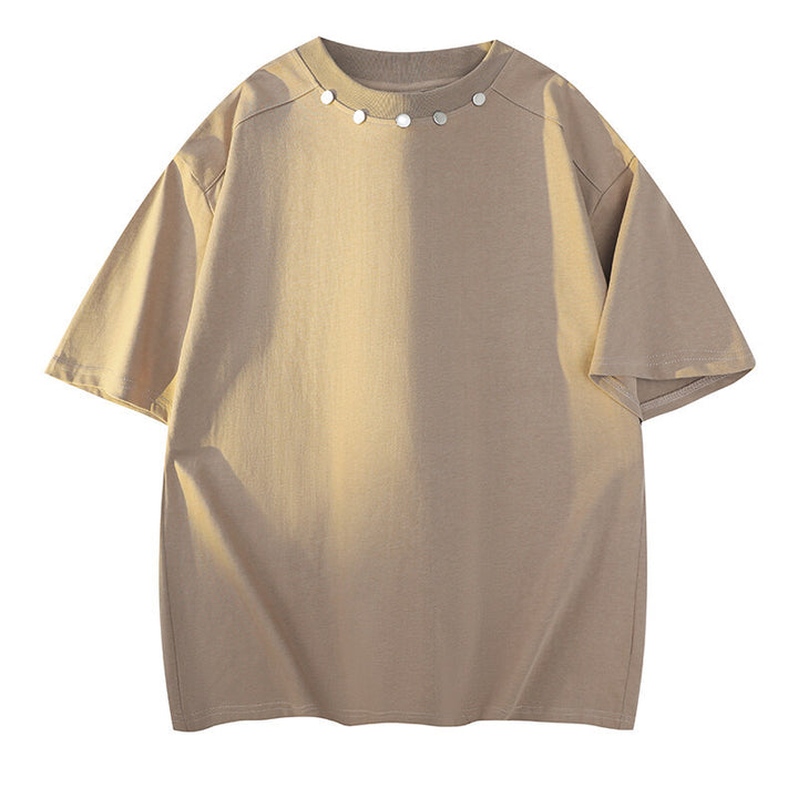 Damer Oversized T-shirt med dekorativa metallaccenter Mirla-Eva Jonsson