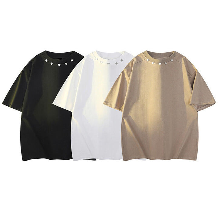 Damer Oversized T-shirt med dekorativa metallaccenter Mirla-Eva Jonsson