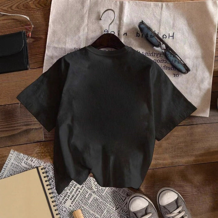 Damer Oversized T-shirt med kreativt uttalande tryck Mirla-Eva Jonsson
