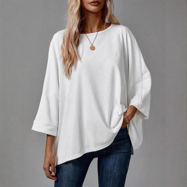 Damer Oversized Topp med avslappnad passform och raglanärmar Mirla-Eva Jonsson
