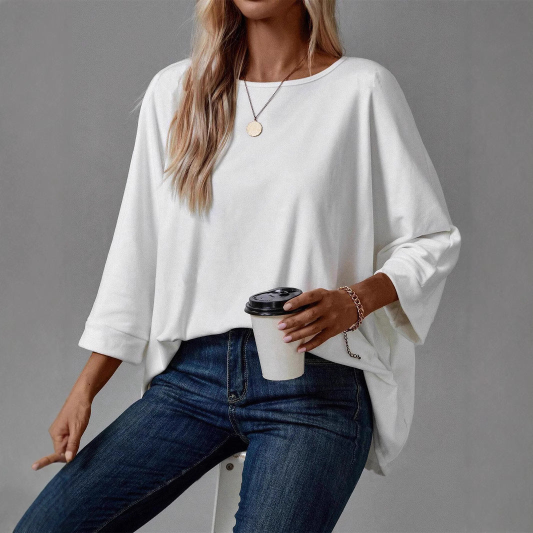 Damer Oversized Topp med avslappnad passform och raglanärmar Mirla-Eva Jonsson