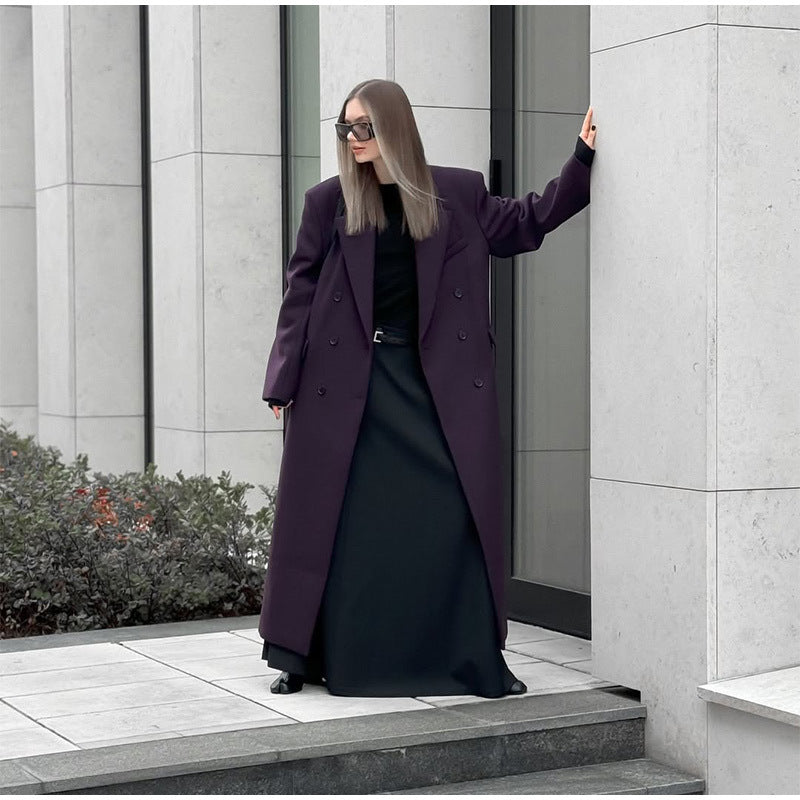 Damer Oversized Trenchcoat med långa ärmar och modern skärning Mirla-Eva Jonsson