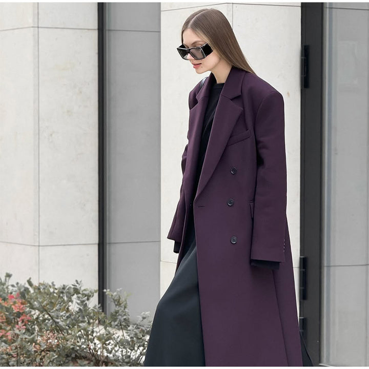 Damer Oversized Trenchcoat med långa ärmar och modern skärning Mirla-Eva Jonsson