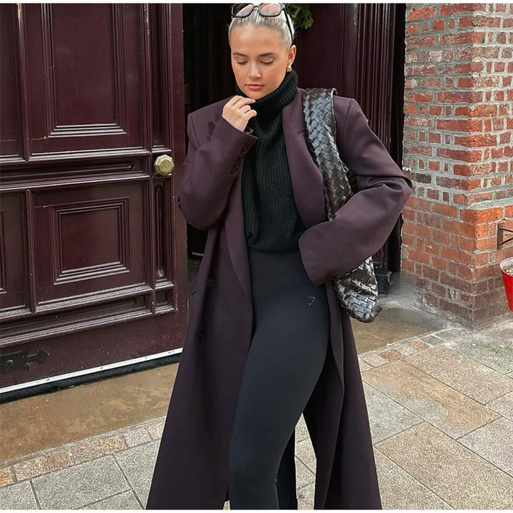 Damer Oversized Trenchcoat med långa ärmar och modern skärning Mirla-Eva Jonsson