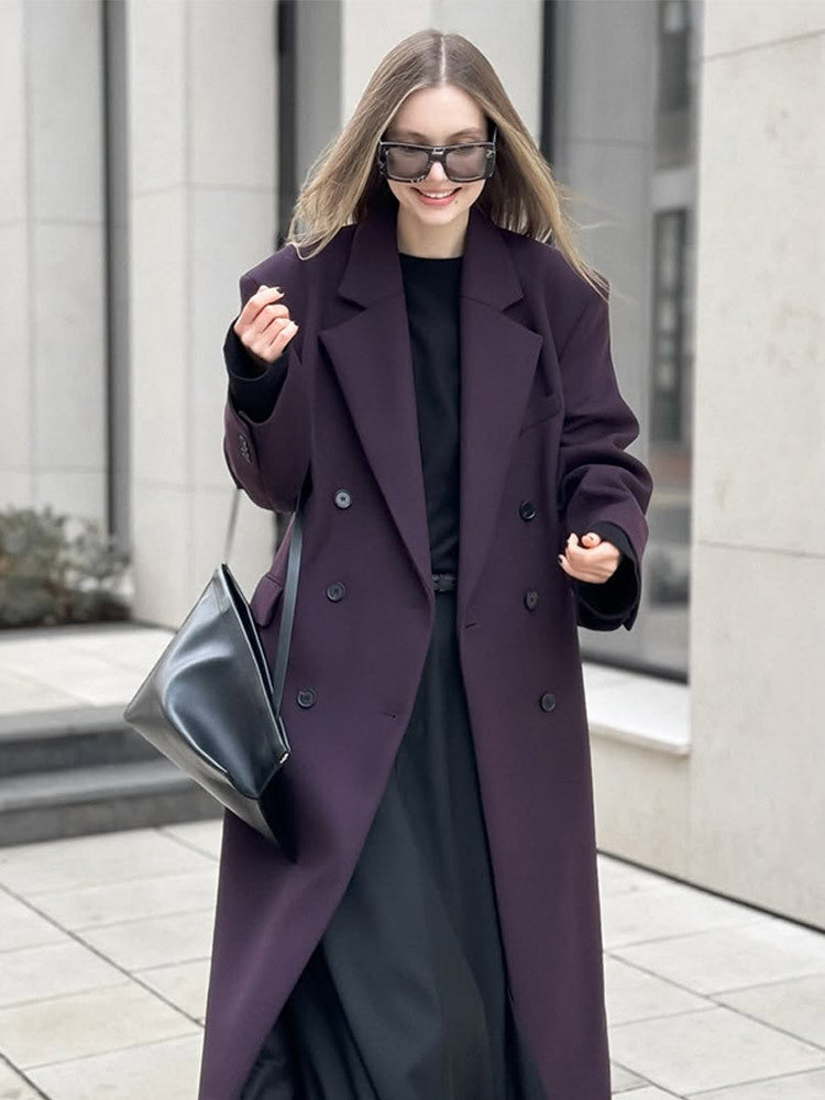 Damer Oversized Trenchcoat med långa ärmar och modern skärning Mirla-Eva Jonsson