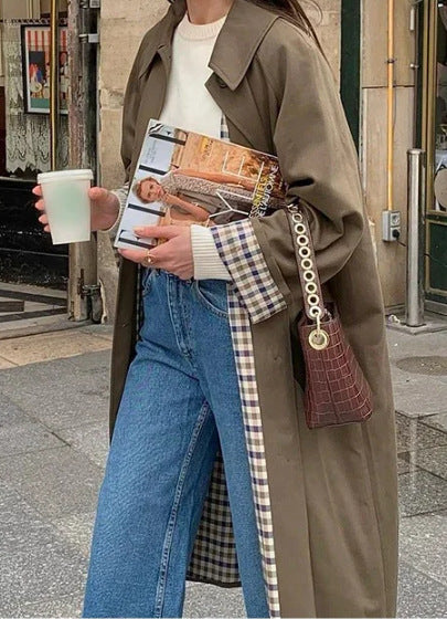 Damer Oversized Trenchcoat med rutmönster Mirla-Eva Jonsson