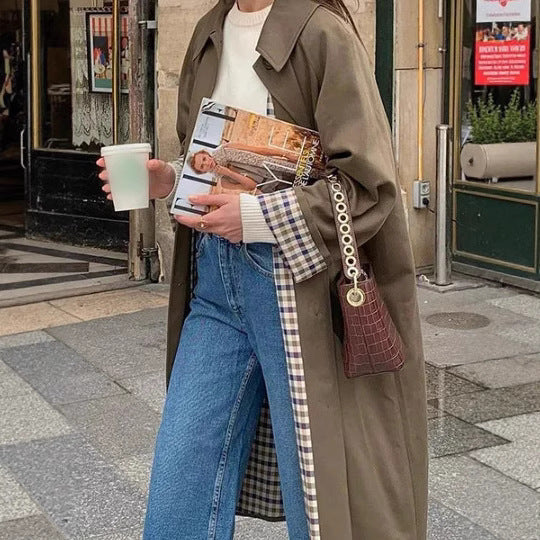 Damer Oversized Trenchcoat med rutmönster Mirla-Eva Jonsson