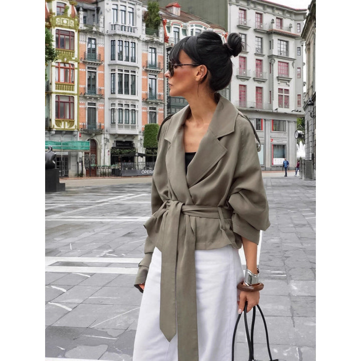 Damer Oversized Trenchcoat med snyggt bälte Mirla-Eva Jonsson