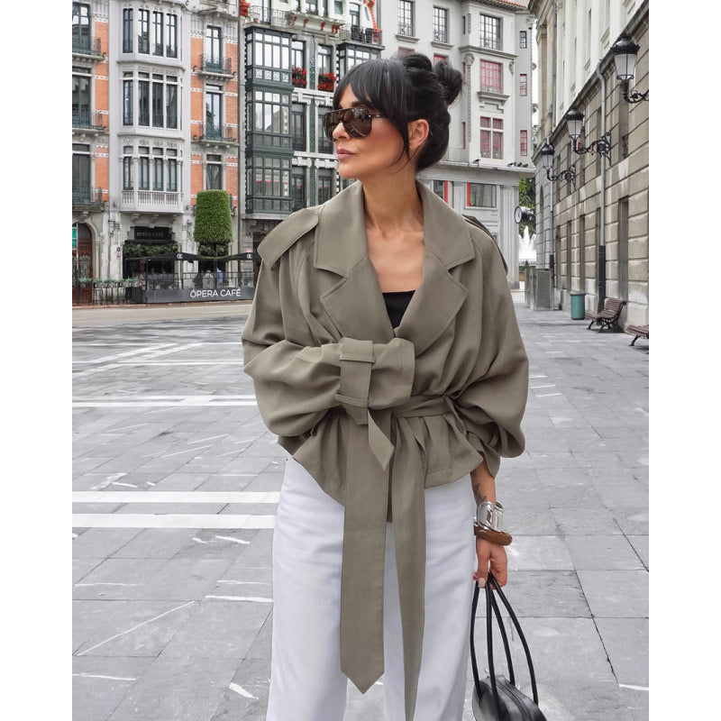 Damer Oversized Trenchcoat med snyggt bälte Mirla-Eva Jonsson