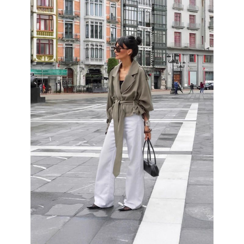 Damer Oversized Trenchcoat med snyggt bälte Mirla-Eva Jonsson