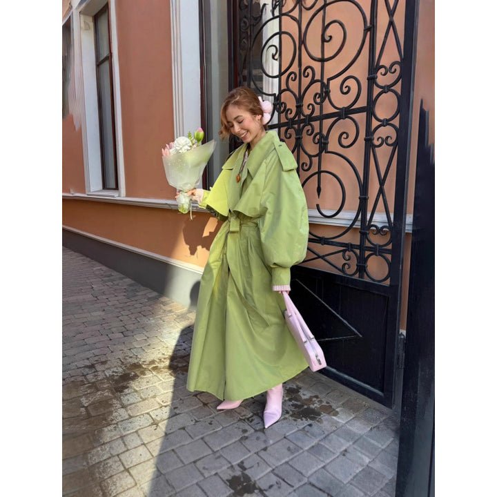 Damer Oversized Trenchcoat med voluminösa ärmar Eva Jonsson-Eva Jonsson