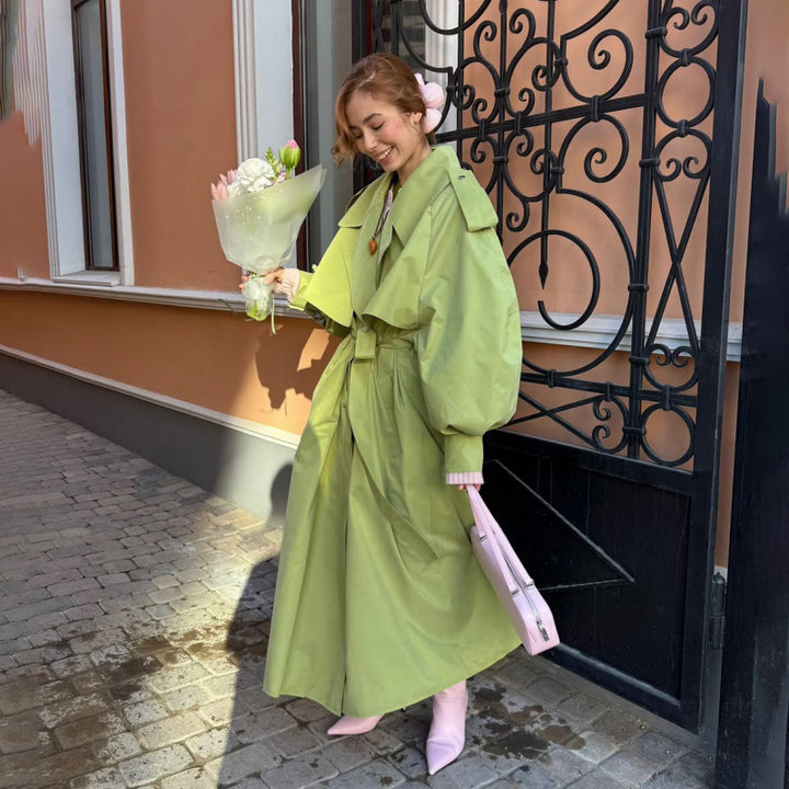 Damer Oversized Trenchcoat med voluminösa ärmar Eva Jonsson-Eva Jonsson
