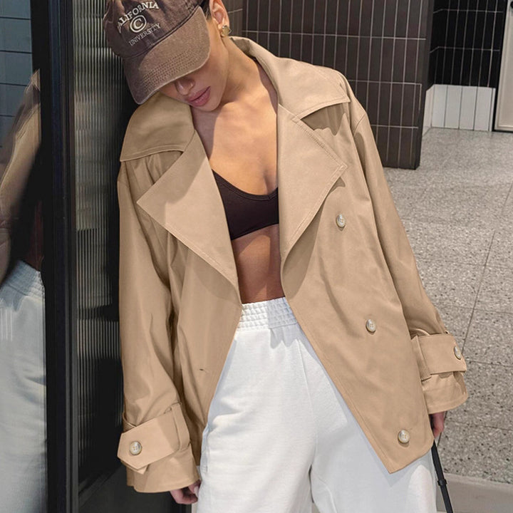 Damer Oversized Trenchcoatjacka med eleganta detaljer Mirla-Eva Jonsson