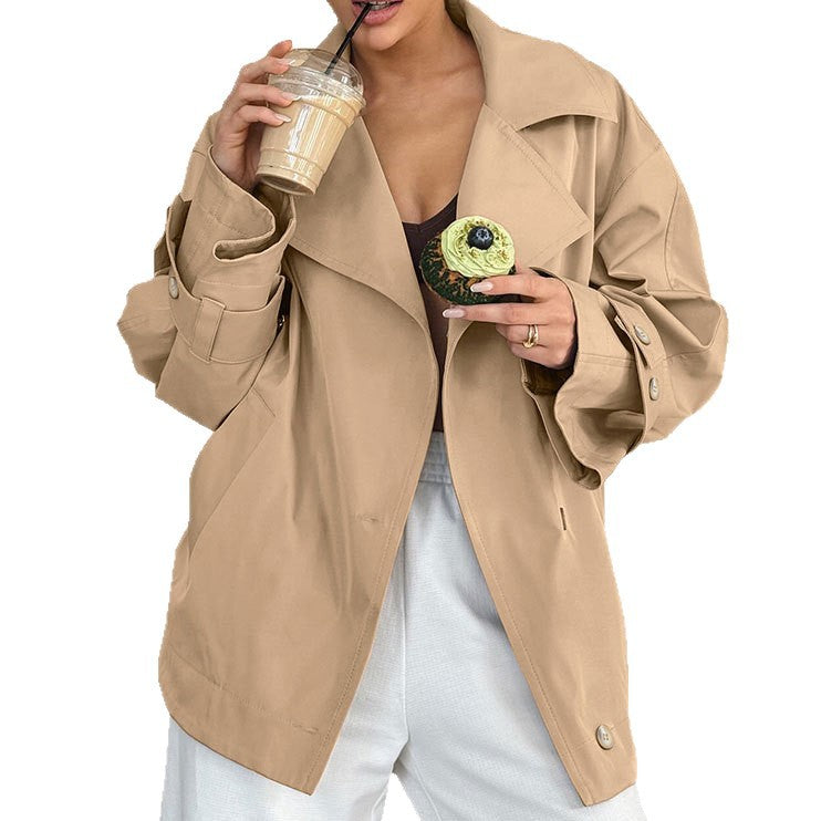 Damer Oversized Trenchcoatjacka med eleganta detaljer Mirla-Eva Jonsson