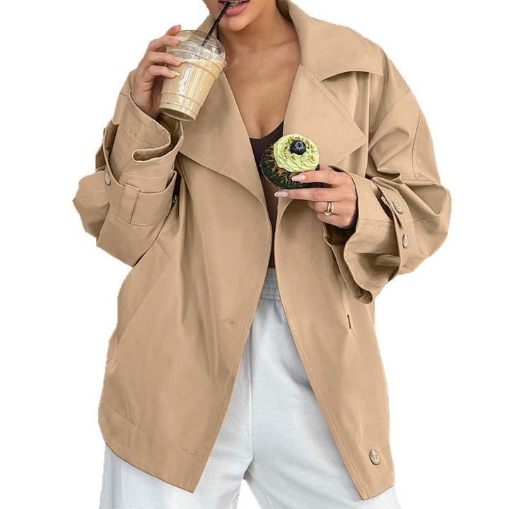 Damer Oversized Trenchcoatjacka med eleganta detaljer Mirla-Eva Jonsson