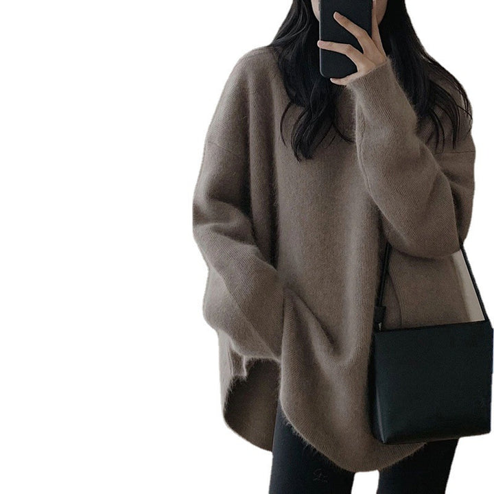 Damer Oversized Tröja I Avslappnad Stil med Mjuk Mohairkänsla Mirla-Eva Jonsson