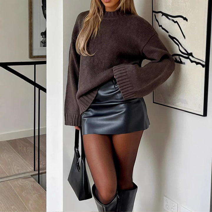 Damer Oversized Tröja i mjukt stickat material Mirla-Eva Jonsson
