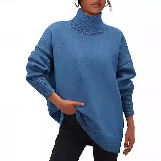 Damer Oversized Tröja med Ståkrage Mirla-Eva Jonsson