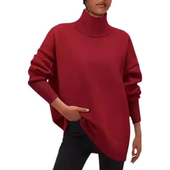 Damer Oversized Tröja med Ståkrage Mirla-Eva Jonsson