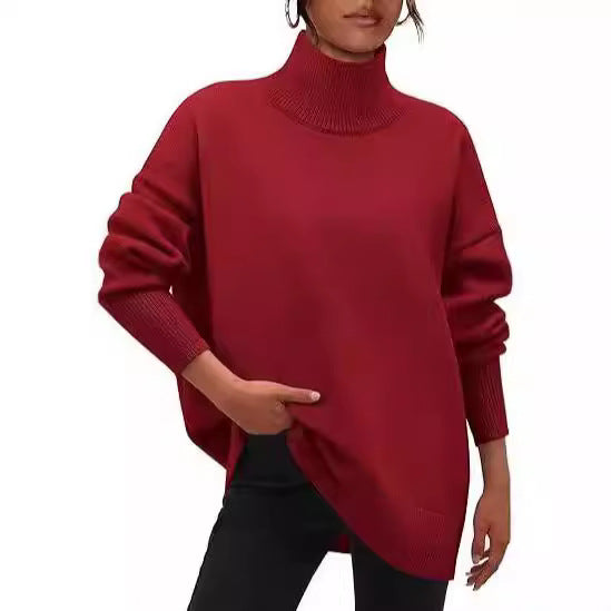 Damer Oversized Tröja med Ståkrage Mirla-Eva Jonsson